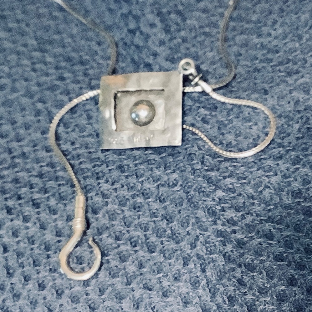 Silpada 925 Silver & Pearl Necklace - Picture 4 of 6